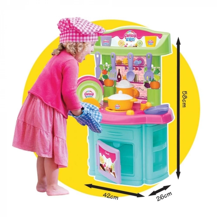 ÇOK SATAN Candy & Ken Şef Mutfak Set