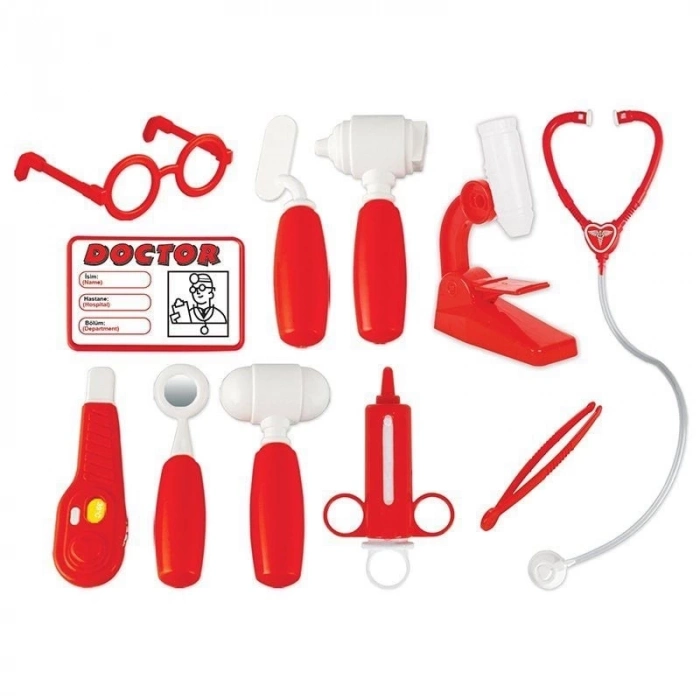 ÇOK SATAN Çantalı Doktor Seti Kırmızı