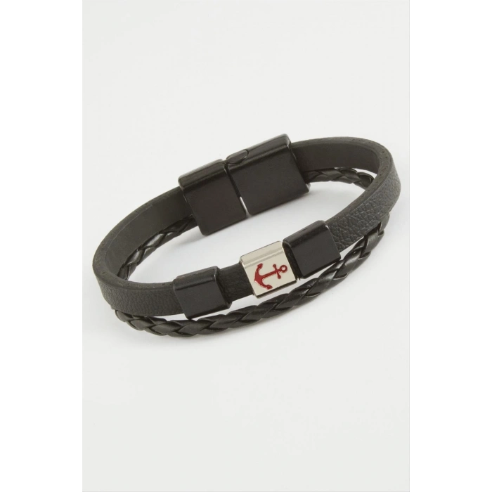 ÇOK SATAN Çapa Kaliteli Mıknatıslı Suni Deri Bileklik