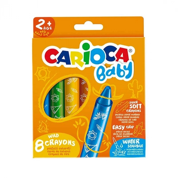 ÇOK SATAN Carioca Jumbo Bebek Yumuşak Pastel Boya 8li