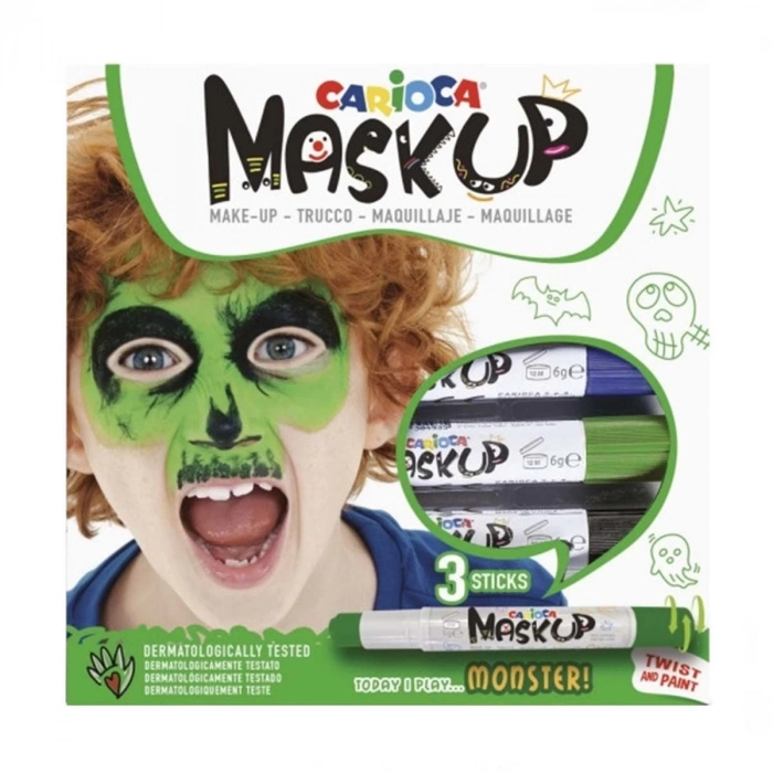 ÇOK SATAN Carioca Mask Up Yüz Boyası 3 Renk Monster