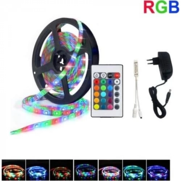 ÇOK SATAN CATA CT 4557 Rgb Şerit Led Set 5 Mt Rgb Led 3 Renk+Trafo+ Kumanda