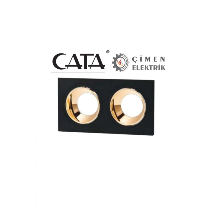 ÇOK SATAN CATA CT 5056 Jaguar Siyah Bakır İkili Spot Kasası