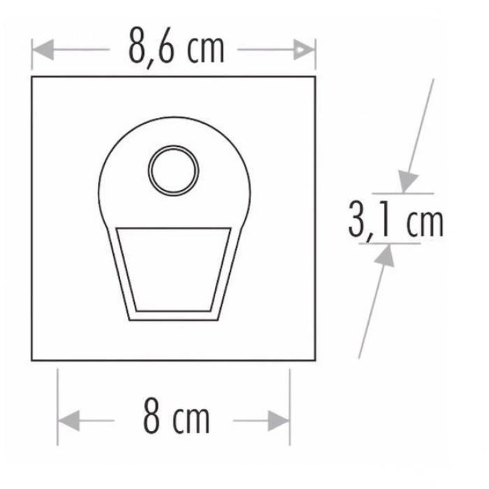 ÇOK SATAN CATA CT 5170 1W Siyah Kasa Sensörlü Koridor Aydınlatması 3200K Gün Işığı