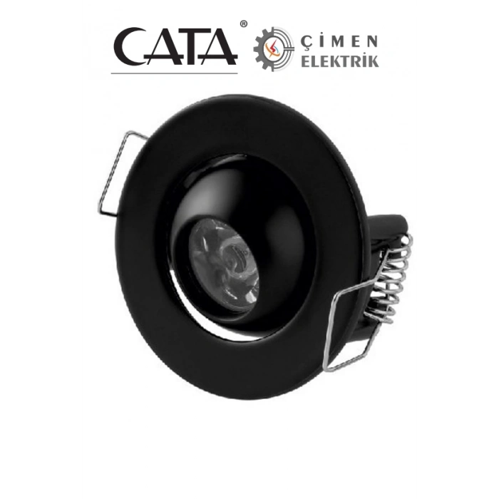 ÇOK SATAN CATA CT 5268 1.5W Siyah Kasa Led Spot 3200K Gün Işığı