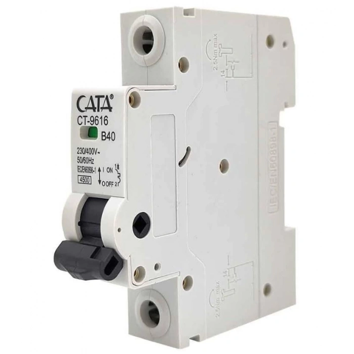 ÇOK SATAN CATA CT 9616 1X40A 4.5Ka B Tipi Otomatik Sigorta