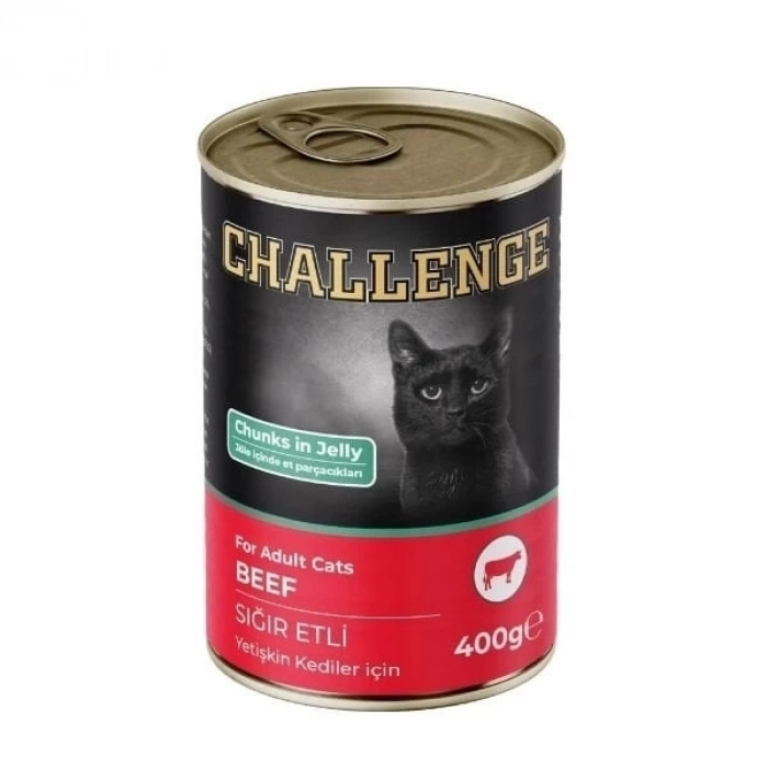 ÇOK SATAN Challenge Sığır Etli Yetişkin Konserve Kedi Maması 400 Gr