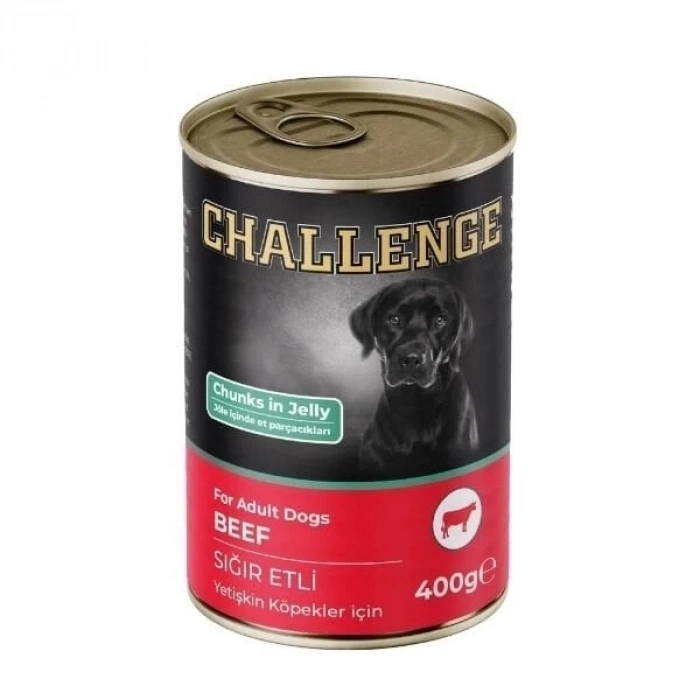 ÇOK SATAN Challenge Sığır Etli Yetişkin Konserve Köpek Maması 400 Gr