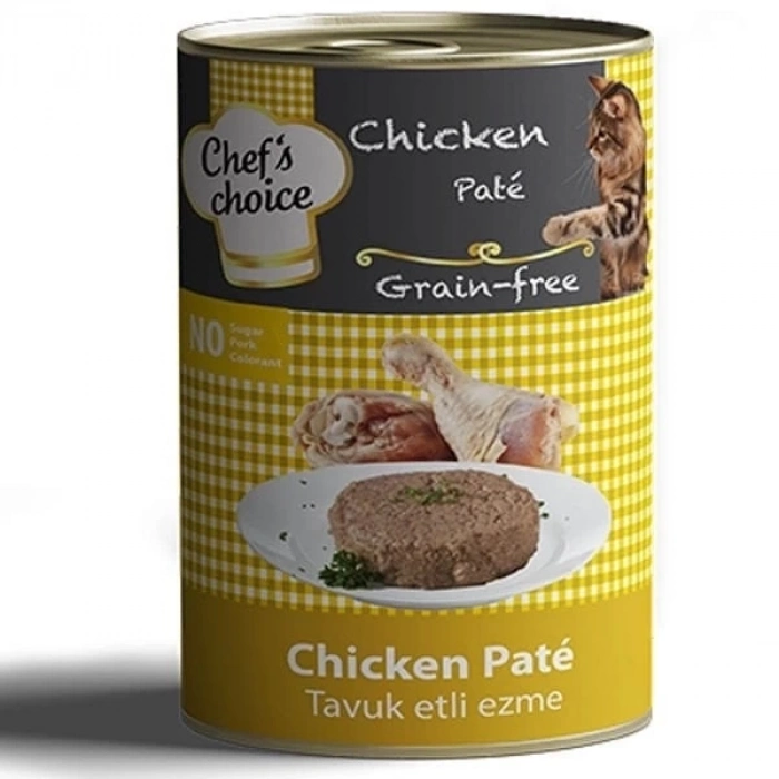 ÇOK SATAN Chefs Choice Kıyılmış Tavuk Etli Tahılsız Yetişkin Konserve Kedi Maması 400 Gr