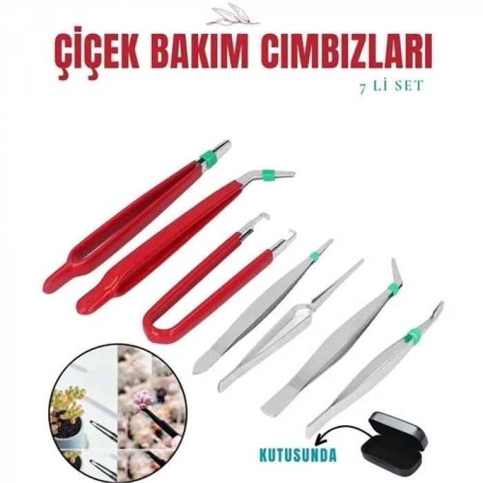 ÇOK SATAN Çiçek Bakım Kutulu Cımbız Seti