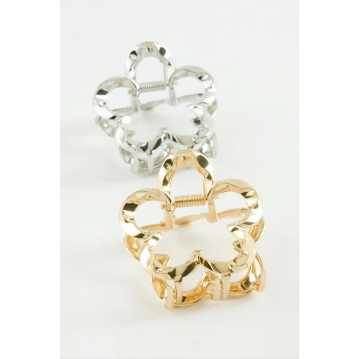 ÇOK SATAN Çiçek Burgulu Metal Mandal Toka 6 cm