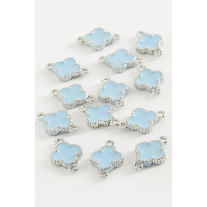 ÇOK SATAN Çiçek Çift Kulplu Mineli Bileklik ve Kolye Ucu Aparatı 1 Adet