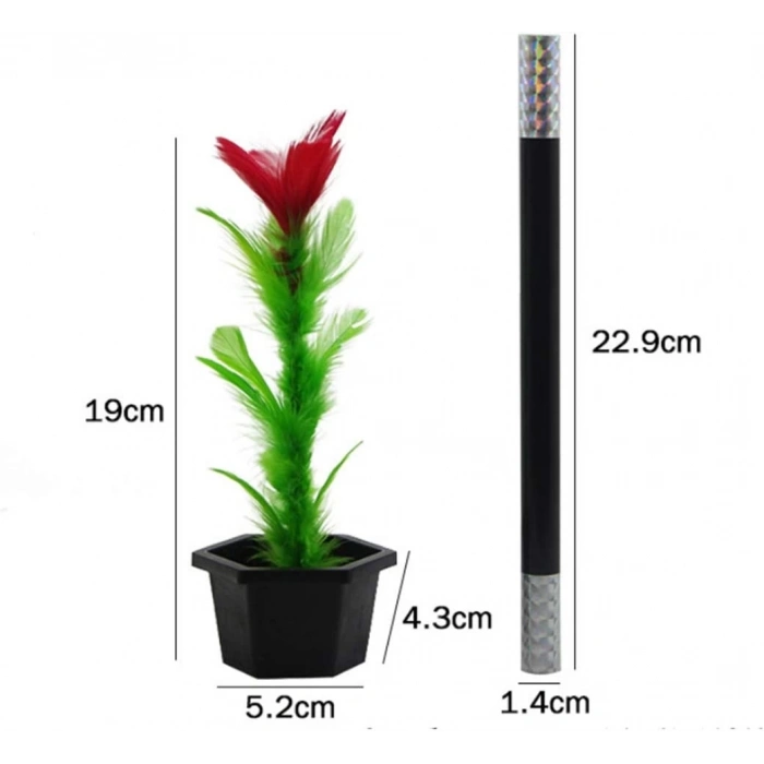 ÇOK SATAN Çiçek Çıkaran Sihirli Çubuk Sihirli Çiçek Sihirbazlık Oyunu