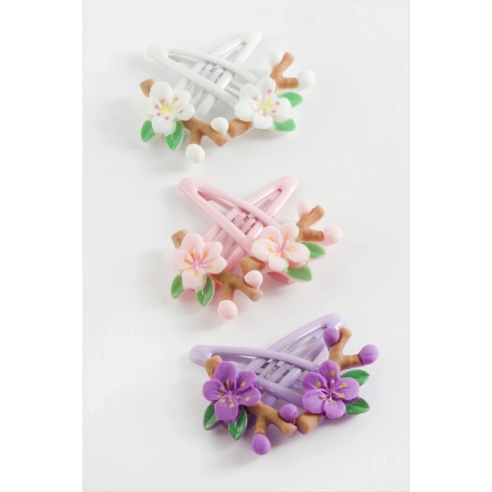 ÇOK SATAN Çiçek Çıtçıtlı Toka 2 Adet