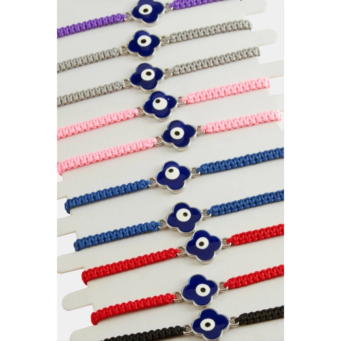 ÇOK SATAN Çiçek Nazar Makrome Örgülü Bileklik