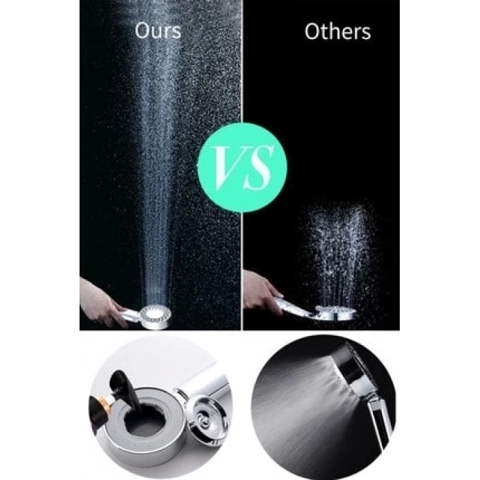 ÇOK SATAN Çift Taraflı Yüksek Basınçlı Su Akıtan Şampuan Hazneli Tasarruflu Duş Başlığı