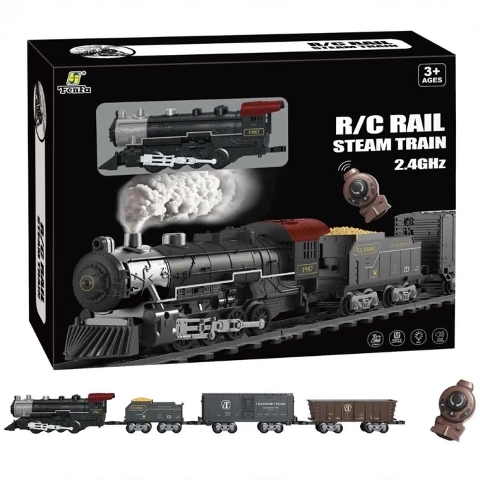 ÇOK SATAN Classic Steam Kumandalı 2,4 Ghz Pilli Tren Seti 30 Parça 1613G