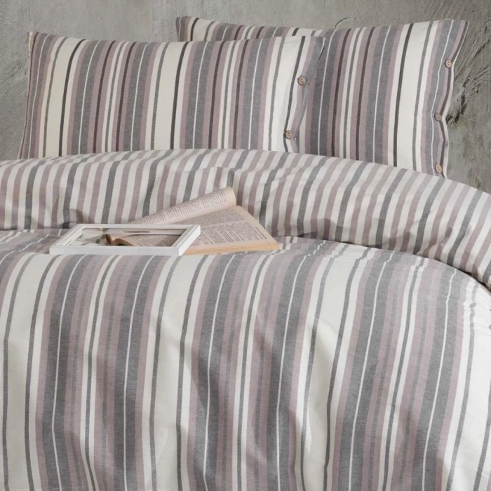 ÇOK SATAN Clasy Butik Native Serisi Çift Kişilik Nevresim Takımı Rune v1 Lila