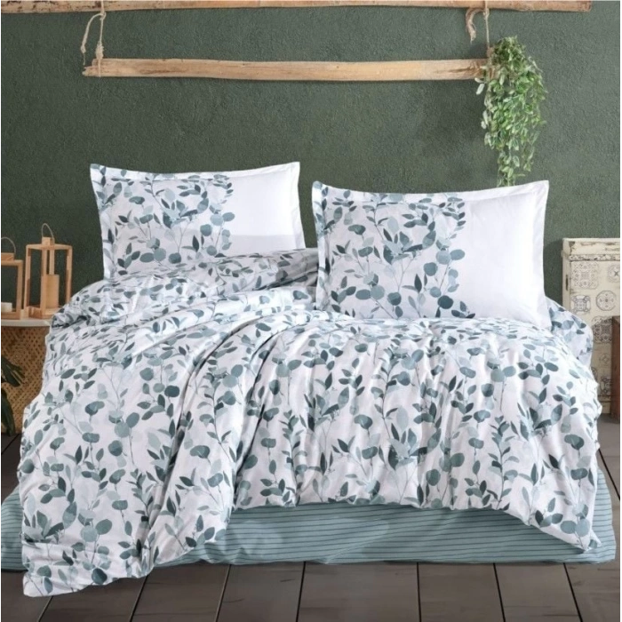 ÇOK SATAN Clasy Ranforce Nevresim Takımı Çift Kişilik Putto V1 Mint