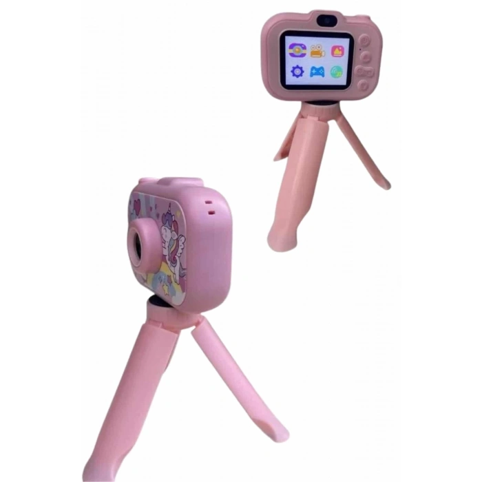 ÇOK SATAN Çocuk Için Eğitici Video Kamera Ayaklı Mini Fotoğraf Makinesi