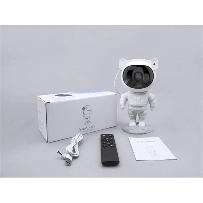 ÇOK SATAN Çocuklara Özel Projeksiyon Astronot Lamba Speaker Sevimli