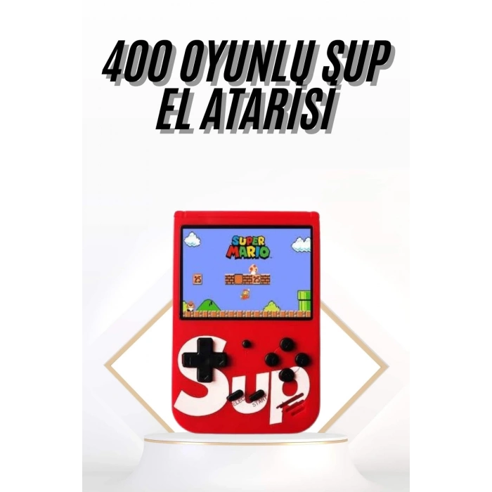 ÇOK SATAN Çocuklara Özel Taşınabilir Sup El Atarisi 400 Oyunlu Nostaljik Oyun Konsolu