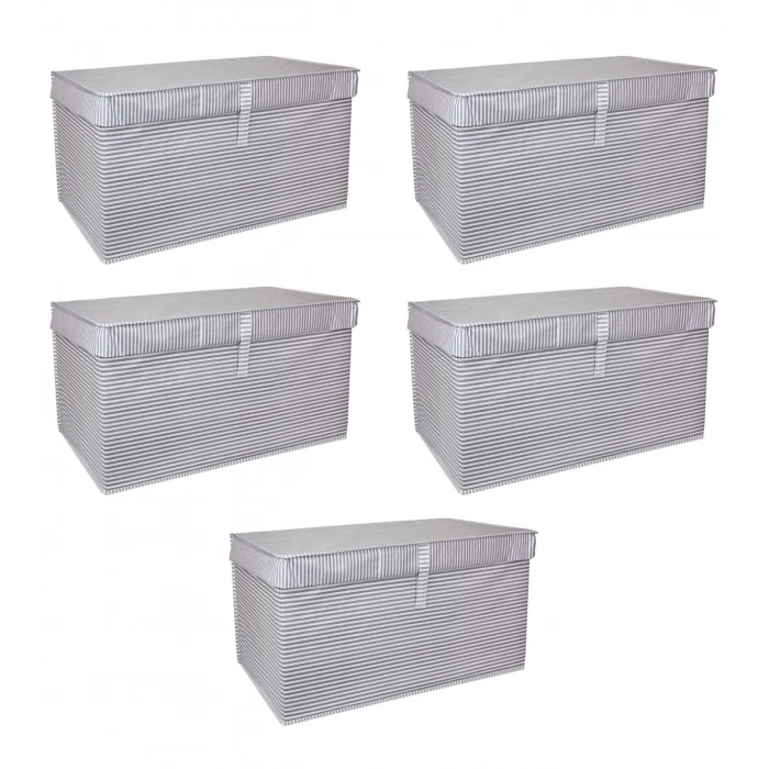 ÇOK SATAN Çok Amaçlı Düzenleyici Kutu Organizer Cırt Cırtlı Hurç Mega Plus Boy 40cm X 30cm X 70cm (5 Adet)