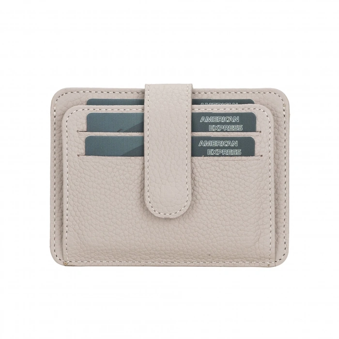 ÇOK SATAN Çok Bölmeli Slim Deri Kartlık BLW019 ERC3 Bej