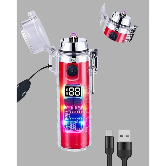 ÇOK SATAN Çok Fonksiyonlu Şarjlı LED Fenerli USB Çakmak