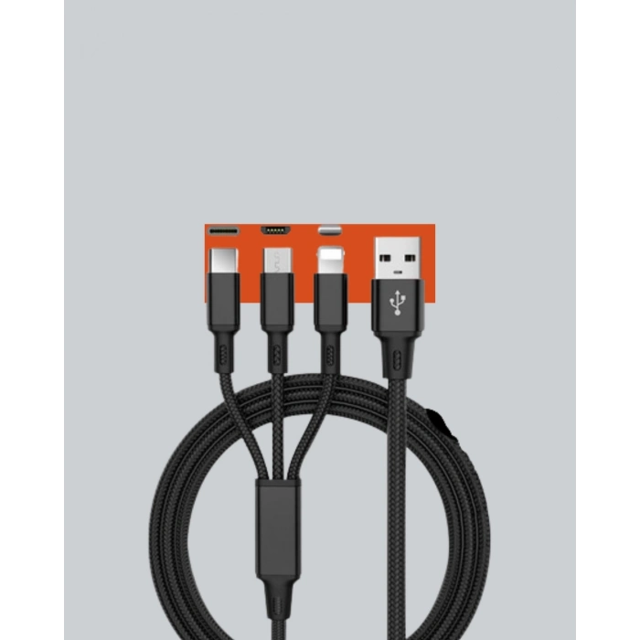 ÇOK SATAN Çoklu USB Şarj Kablosu – 1,2m Hızlı Şarj, 3A Güçlü Akım