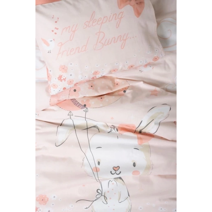 ÇOK SATAN Cotton Box Bebek Nevresim Takımı Rapeti Somon