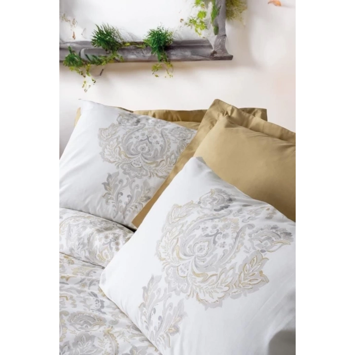ÇOK SATAN Cotton Box Bohem Nevresim Takımı Çift Kişilik Najva Hardal