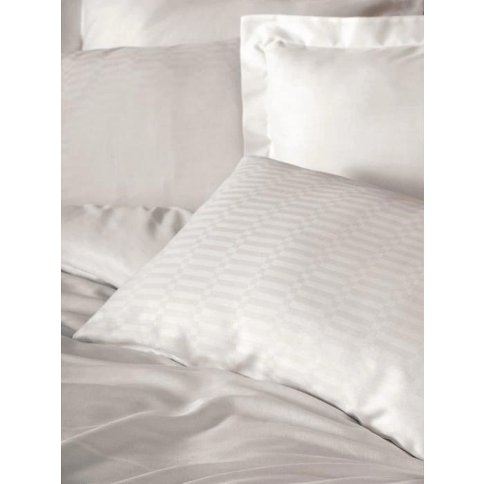 ÇOK SATAN Cotton Box Çift Kişilik Smart Bambu Saten Nevresim Takımı Beyaz