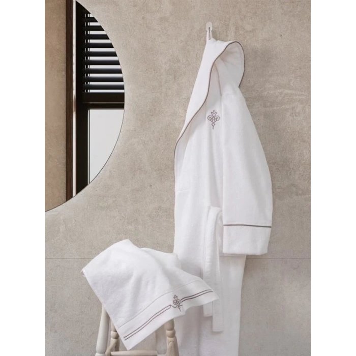 ÇOK SATAN Cotton Box Classic Bornoz Seti Güher M-L Kadın