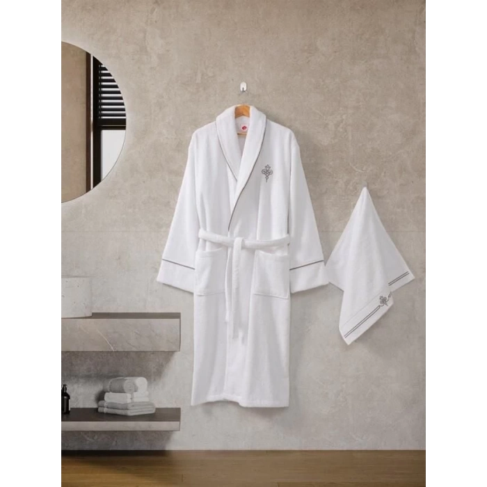 ÇOK SATAN Cotton Box Classic Bornoz Seti Güher M-L Kadın