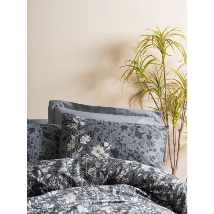 ÇOK SATAN Cotton Box Dual Çift Kişilik Nevresim Takımı Comely Antrasit