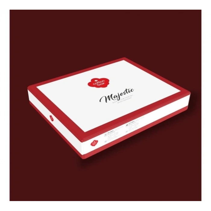 ÇOK SATAN Cotton Box Majestic Seri Çift Kişilik Nevresim Takımı Delmor Lacivert
