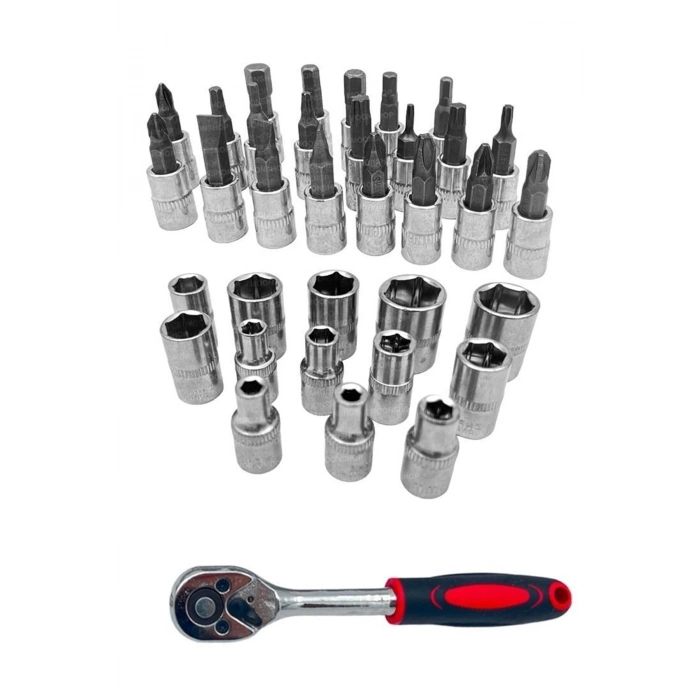 ÇOK SATAN Cr-v Max 1/4 Cırcırlı 46 Parça Lokma Anahtar Takımı Bits Uç Seti Tam Set Germany