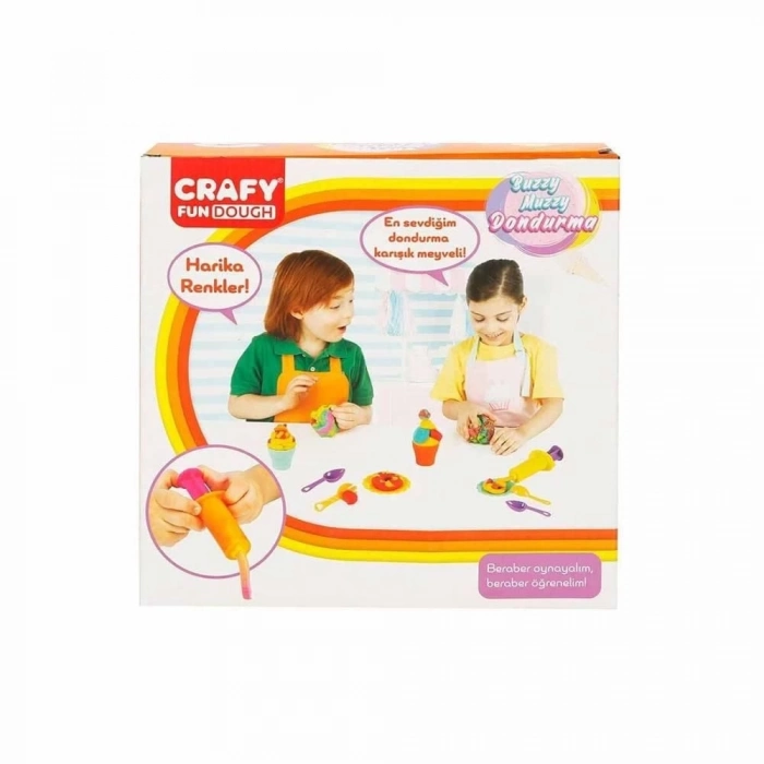 ÇOK SATAN Crafy Buzzy Muzzy Dondurma Oyun Hamuru Seti 200 g 22 Parça