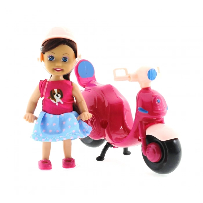 ÇOK SATAN Cute Doll Mini Bebek ve Mor Vespa