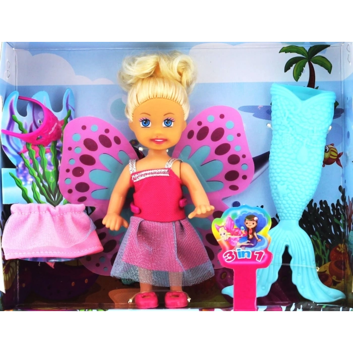 ÇOK SATAN Cute Girl Mini Bebek Denizkızı Seti