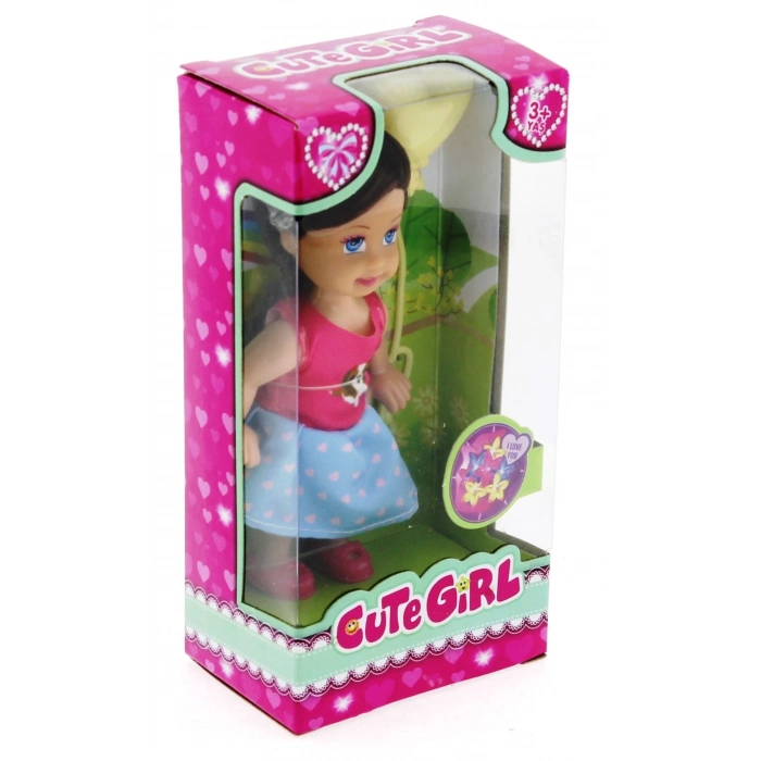 ÇOK SATAN Cute Girl Sarı Balonlu Kumral Mini Bebek