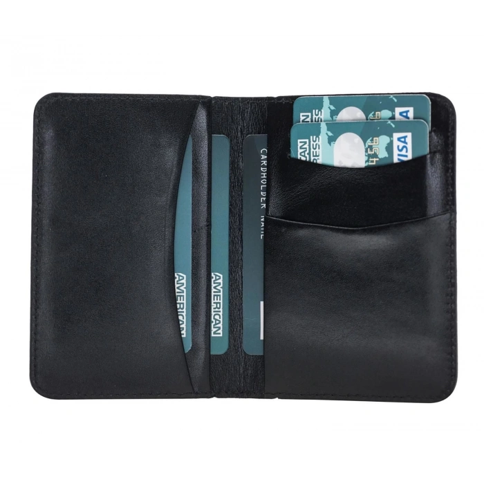 ÇOK SATAN Dalfsen Deri Kartlık RST1 Siyah