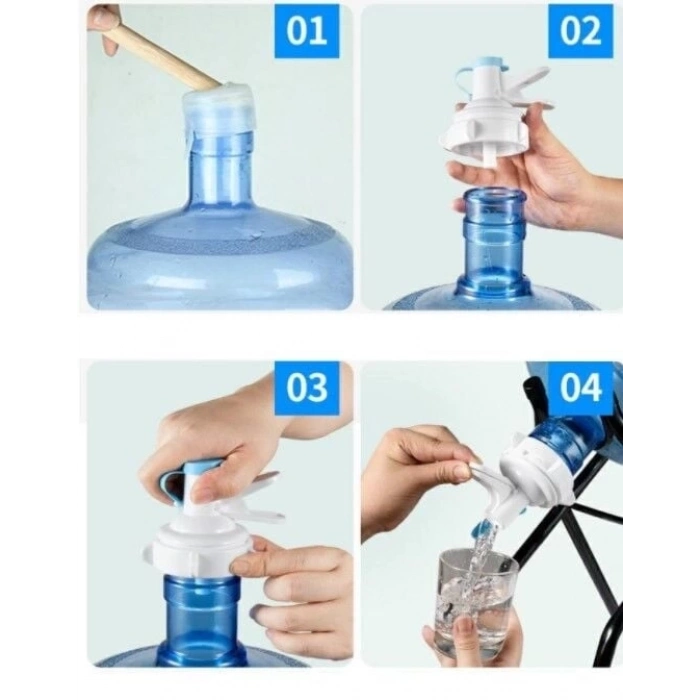 ÇOK SATAN Damacana Musluk Başlığı ve Metal Ayak Stand Seti