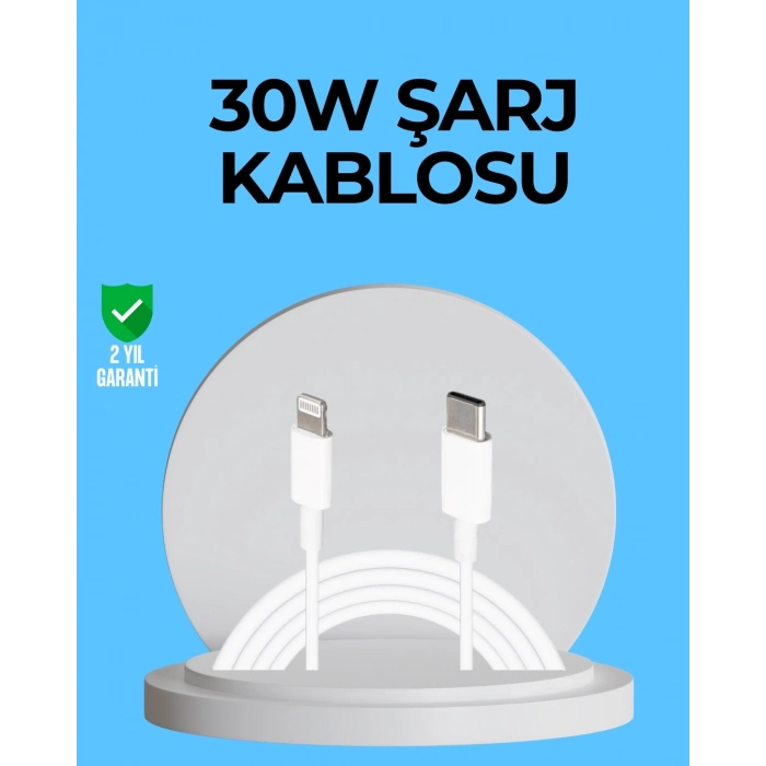 ÇOK SATAN Dayanıklı TPE Lightning Kablo – 30W Hızlı Şarj ve Veri Transferi