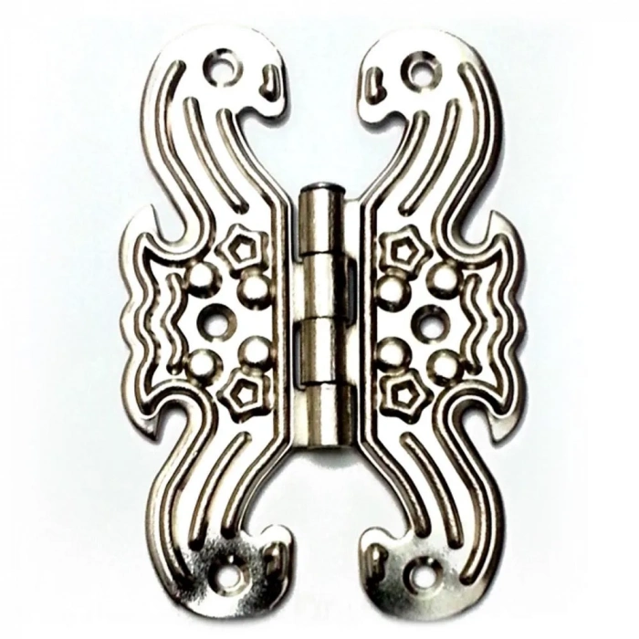 ÇOK SATAN Dekoratif Sac Kelebek Menteşe - Büyük, Nikel, 100 Adet