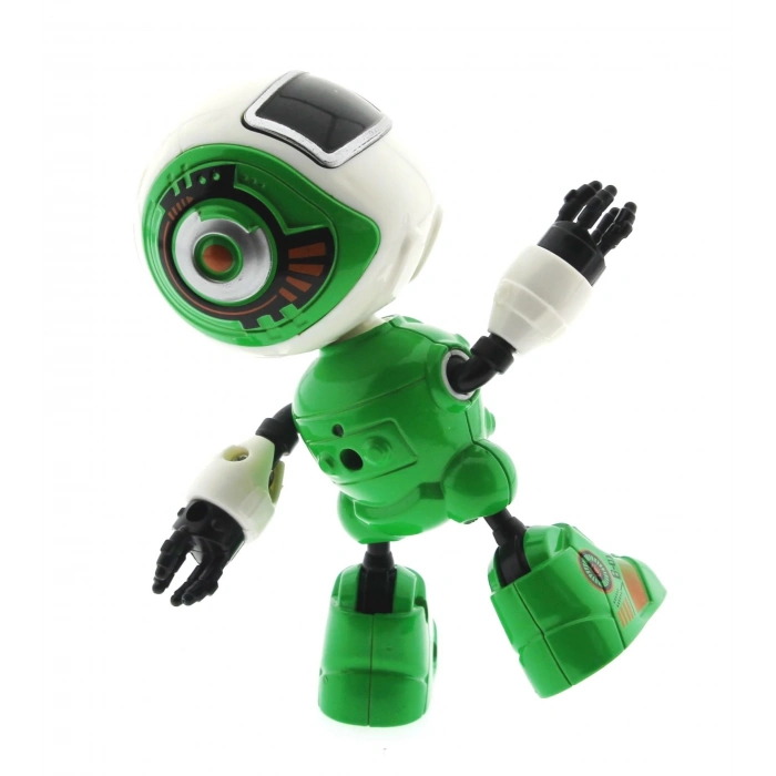 ÇOK SATAN Dekoratif Sesli Işıklı Mini Sevimli Yeşil Robot
