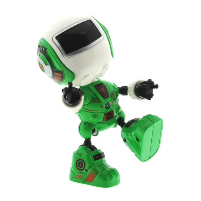 ÇOK SATAN Dekoratif Sesli Işıklı Mini Sevimli Yeşil Robot
