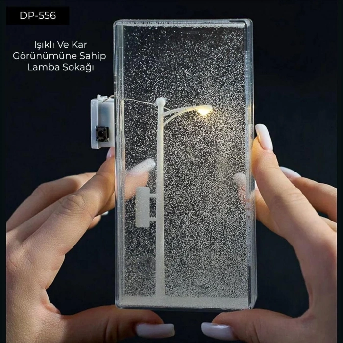 ÇOK SATAN Dempower Işıklı Ve Kar Görünümlü Sokak Lambası Küre