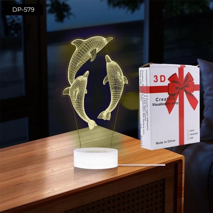 ÇOK SATAN Dempower Yunus Şekilli Gece Lambası